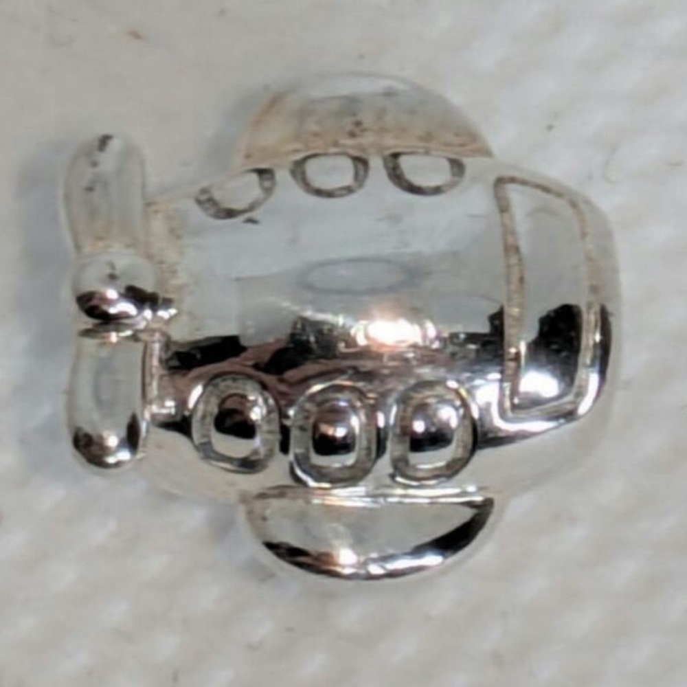RETIRED PANDORA AIRPLANE CHARM STERLING SILVER 925 ALE 790561 TRAVEL & ADVENTURE - Picture 5 of 6